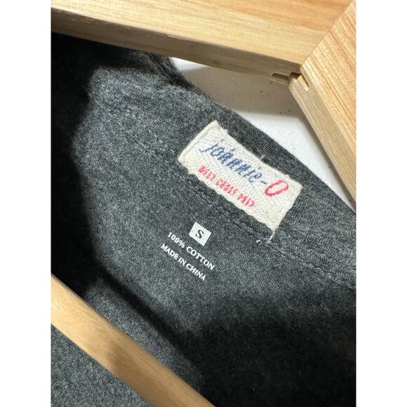 Johnnie-o Gray Pocket Front Long Sleeve Collared Shirt Small - Picture 3 of 4